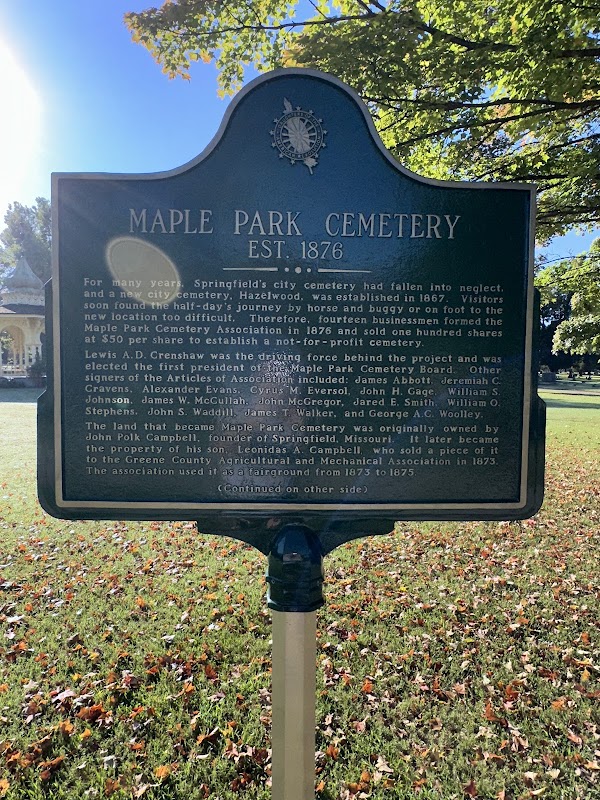 Maple Park Cemetery grounds