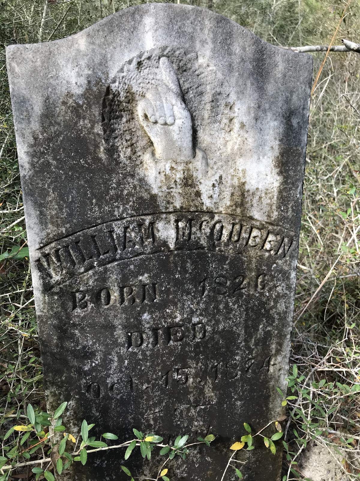 McQueen Cemetery cemetery grounds and headstones