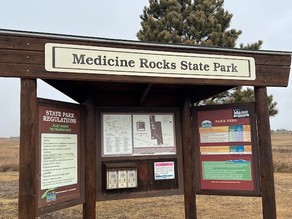 Medicine Rocks State Park grounds