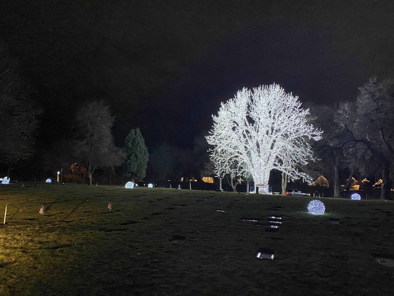 Memorial Holladay Cemetery headstone and grounds