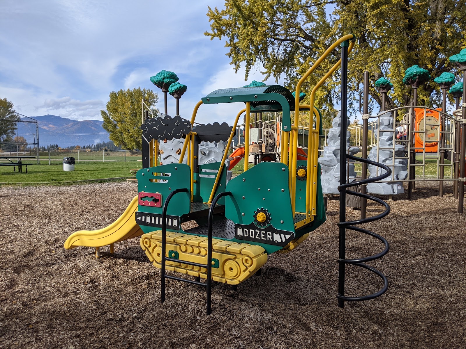 Memorial Park at the Fairgrounds cemetery grounds and headstones