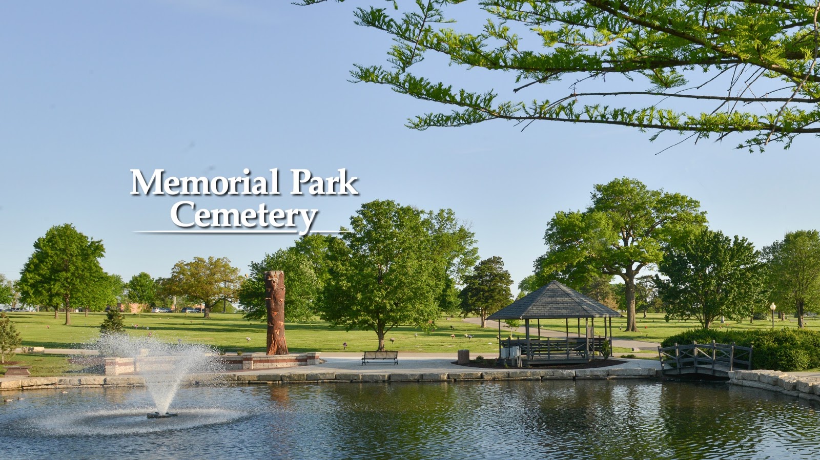 Memorial Park Cemetery cemetery grounds and headstones