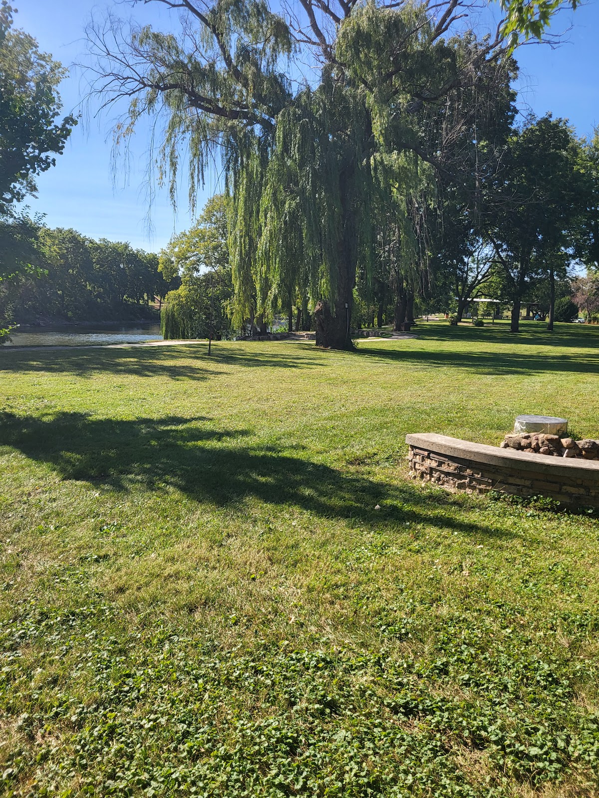Memorial Park cemetery grounds and headstones