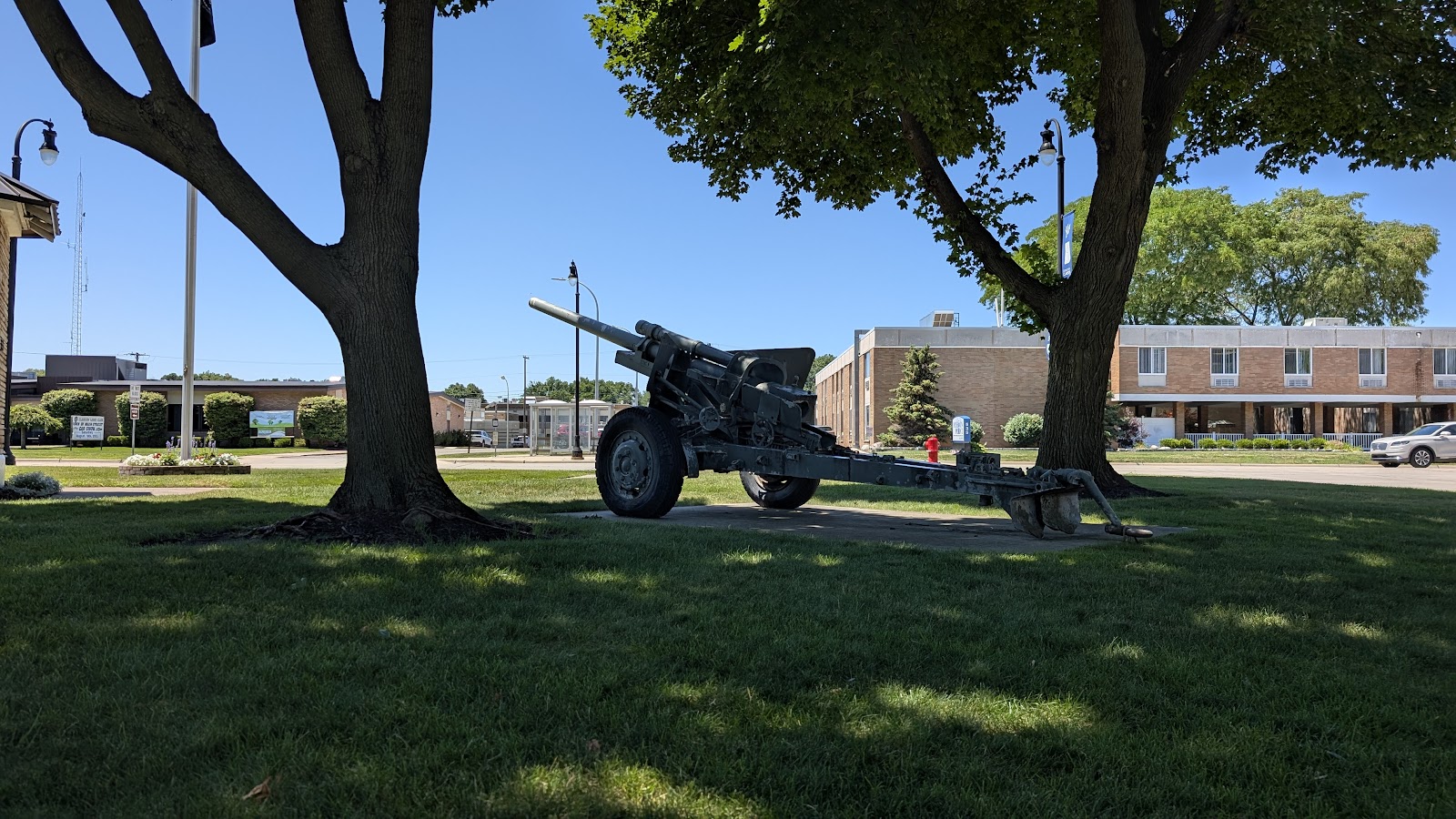 Memorial Park cemetery grounds and headstones