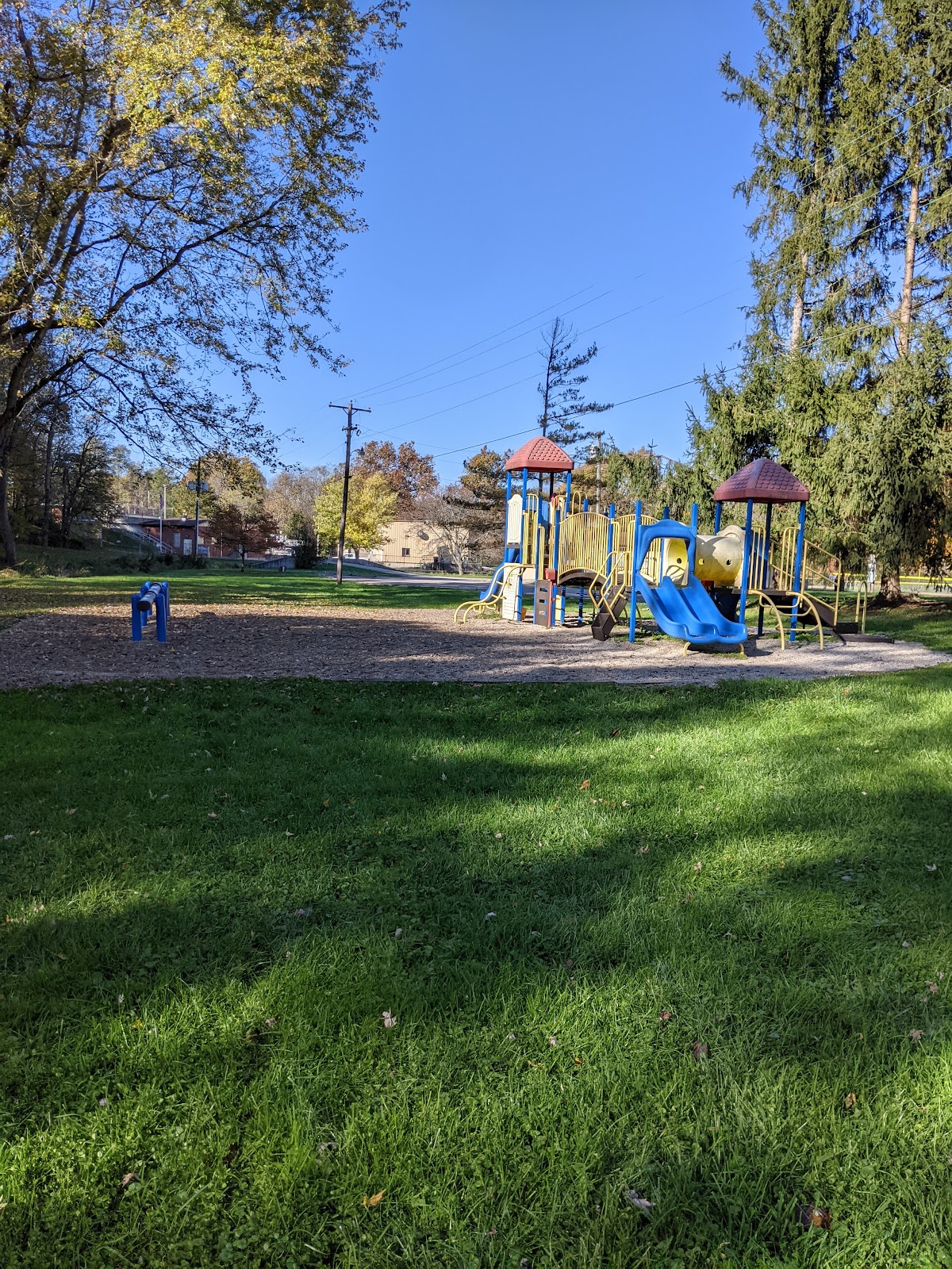 Memorial Park cemetery grounds and headstones