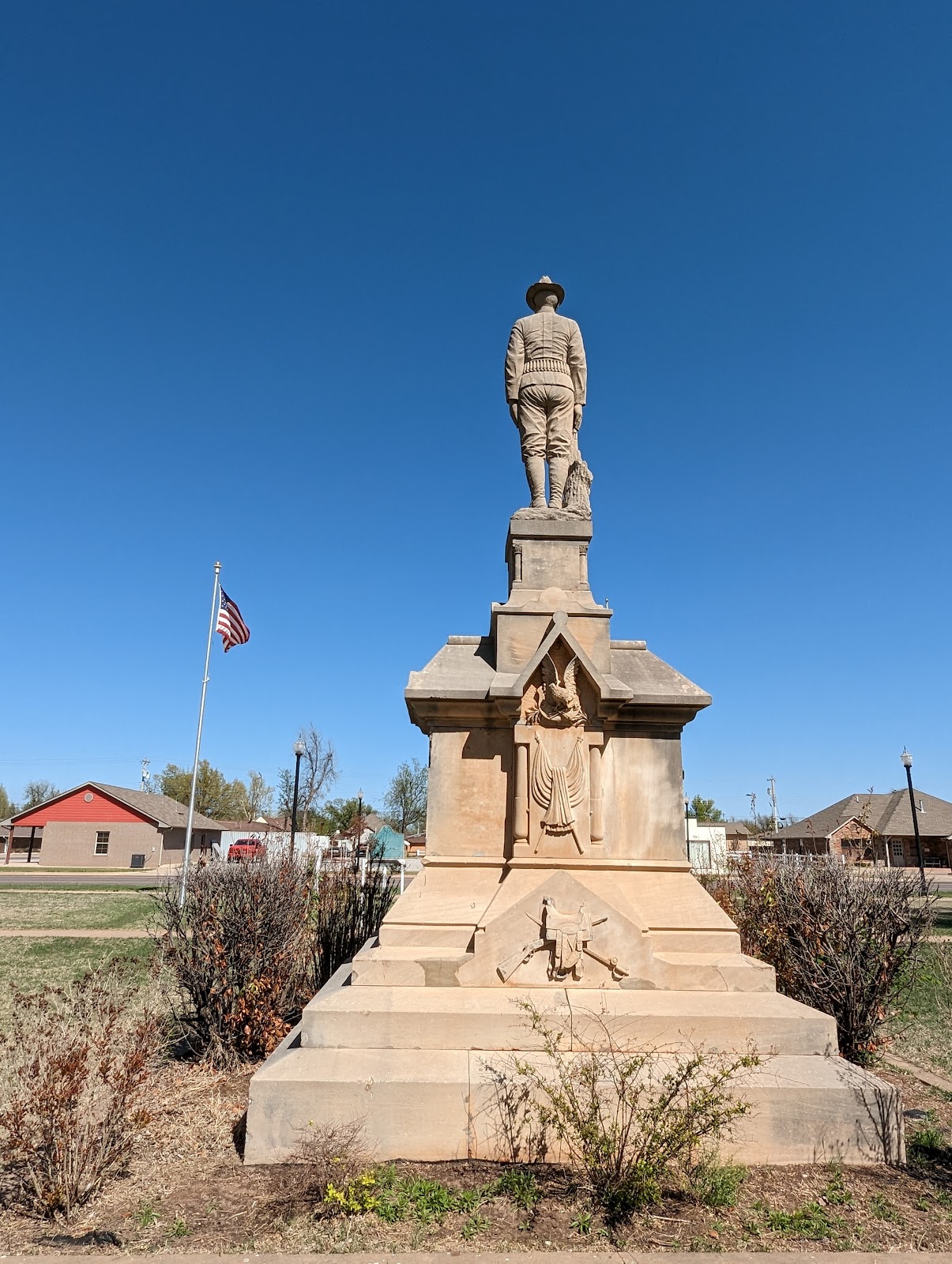 Memorial Park headstone and grounds