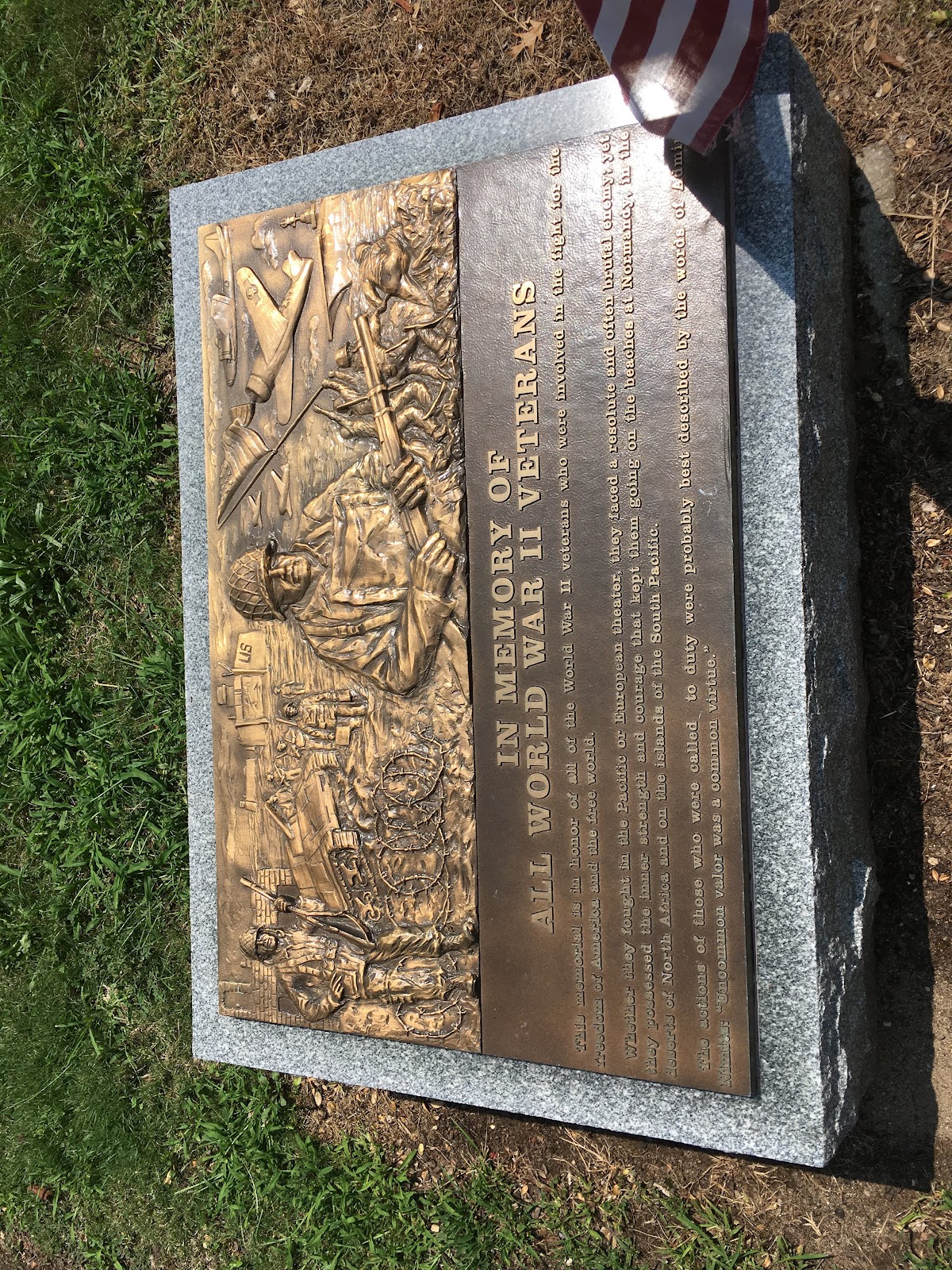 Memorial Park cemetery grounds and headstones