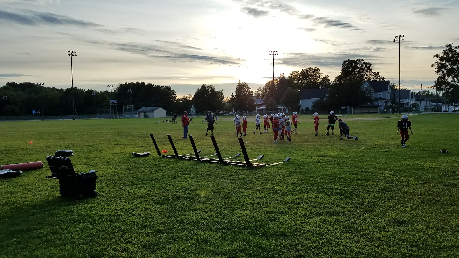 Memorial Park cemetery grounds and headstones