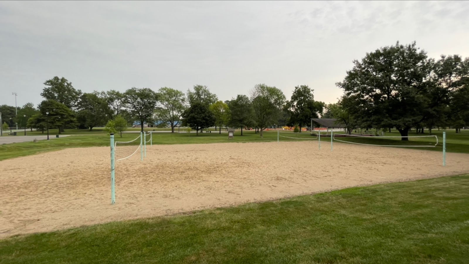 Memorial Park cemetery grounds and headstones
