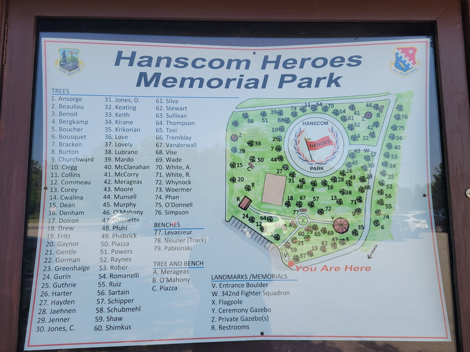 Memorial Park cemetery grounds and headstones