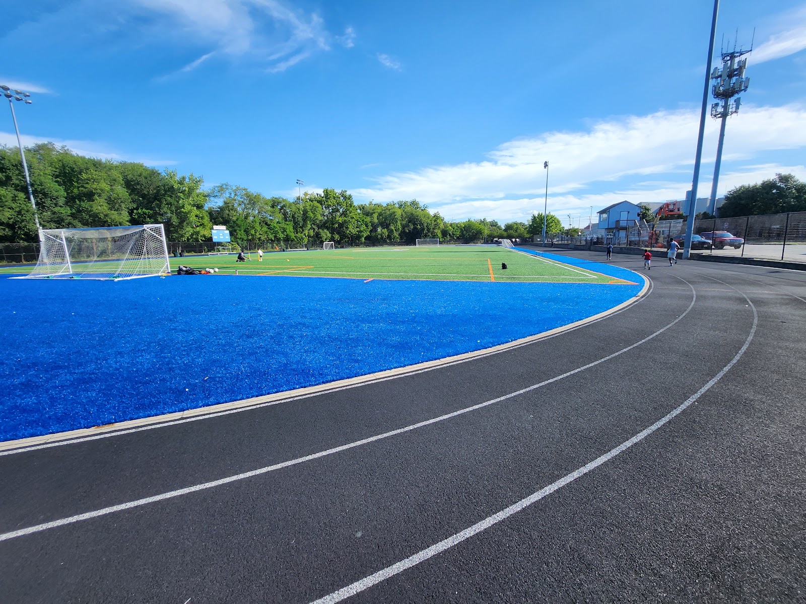 Memorial Park cemetery grounds and headstones