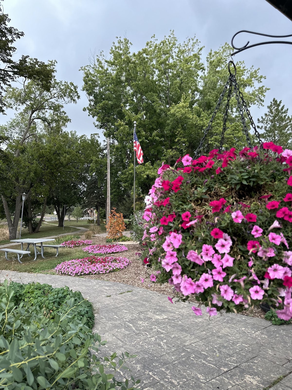 Memorial Park headstone and grounds
