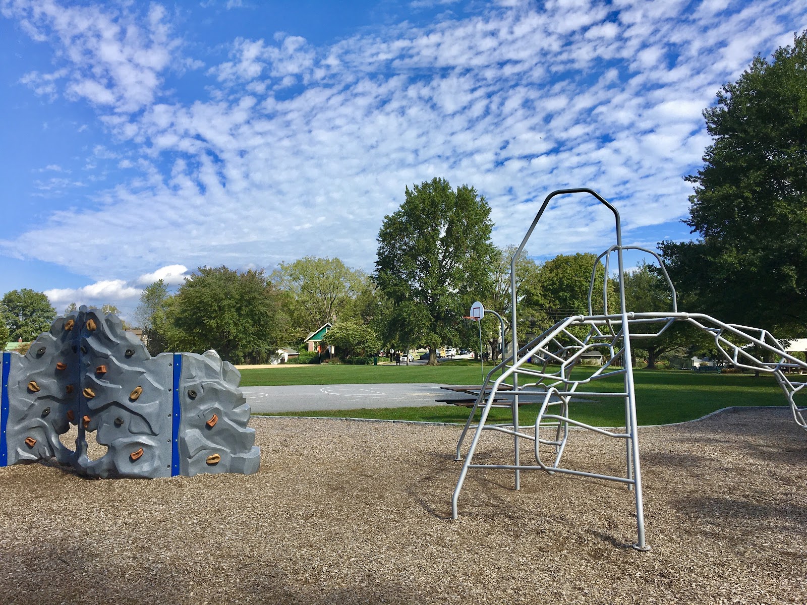 Memorial Park cemetery grounds and headstones
