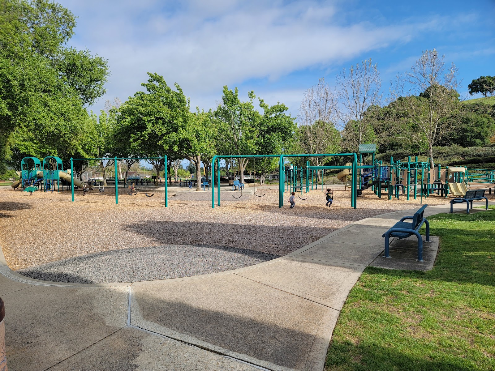 Memorial Park cemetery grounds and headstones