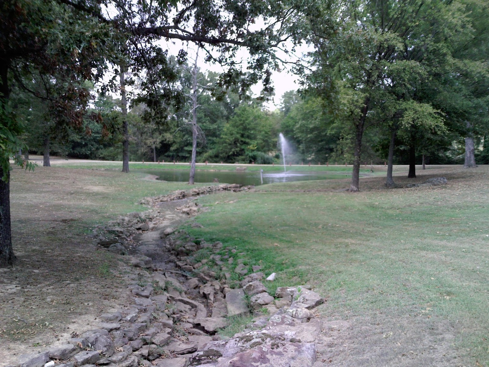 Memorial Park South Woods headstone and grounds
