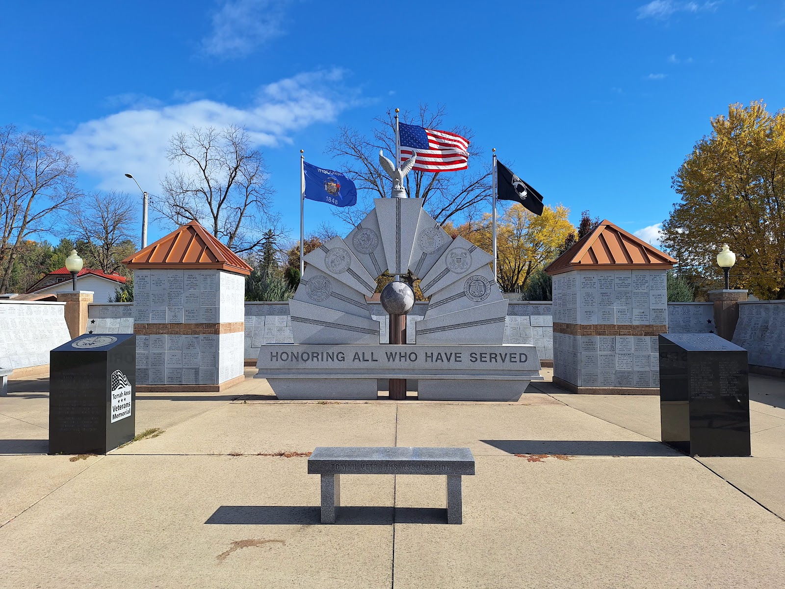 Memorial Park cemetery grounds and headstones
