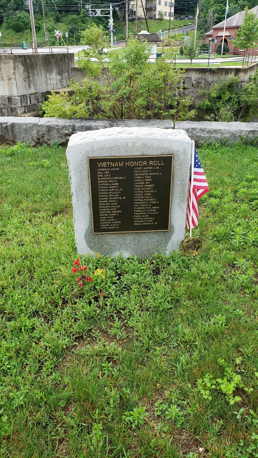 Memorial Park cemetery grounds and headstones