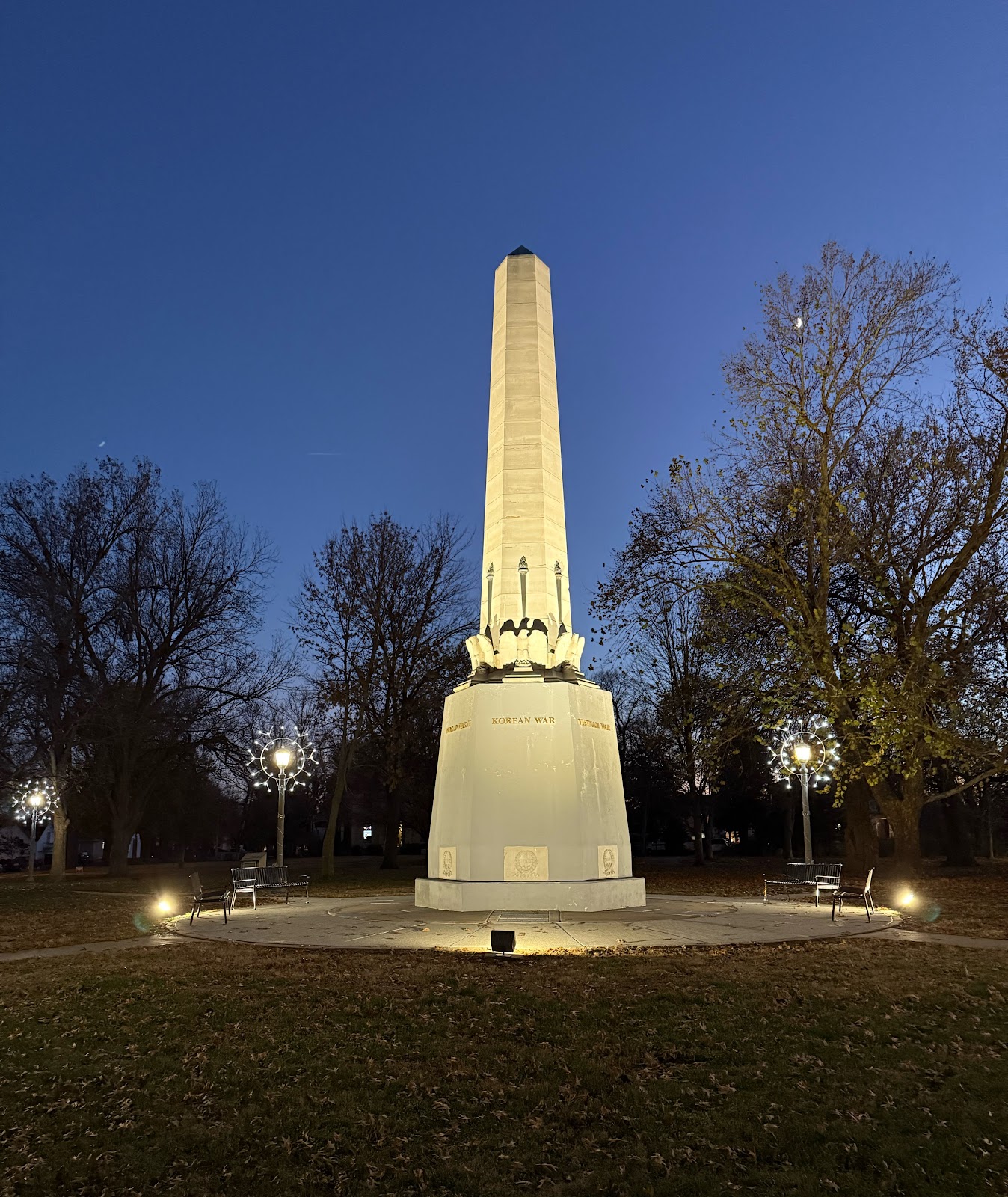 Memorial Park cemetery grounds and headstones