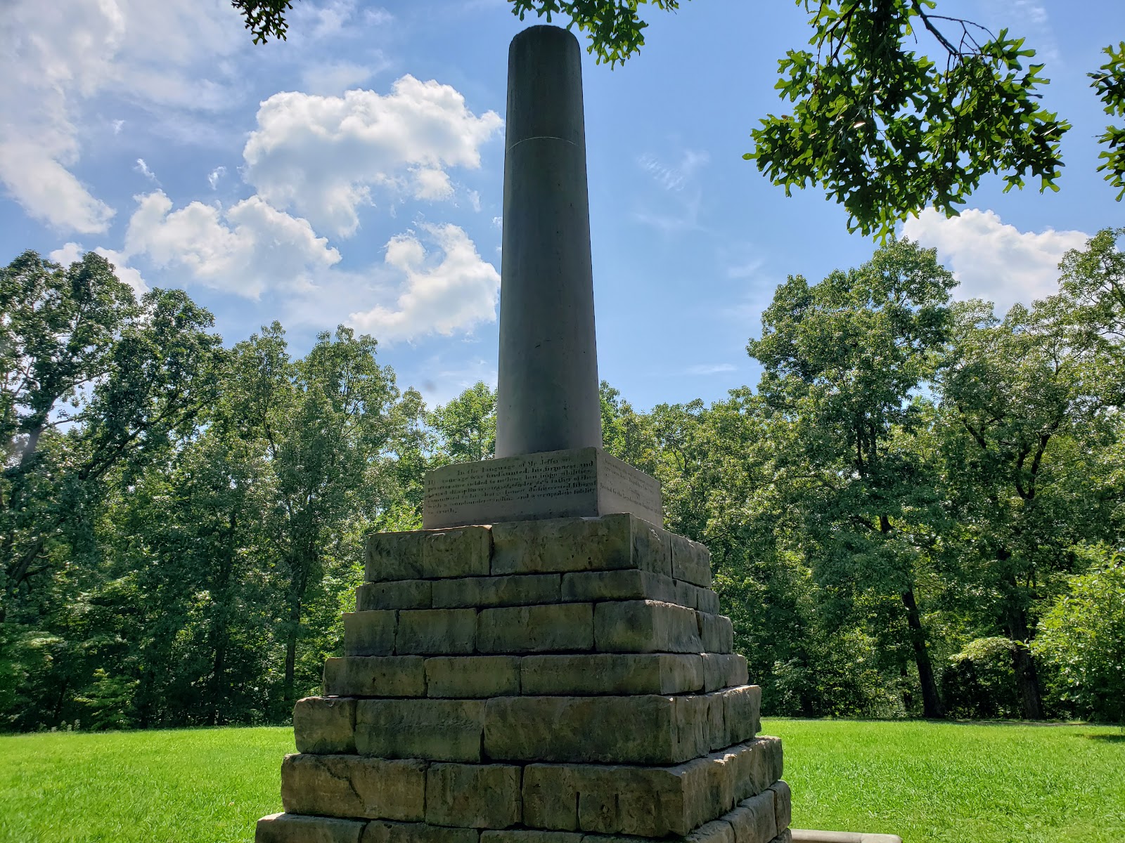 Meriwether Lewis Monument cemetery grounds and headstones