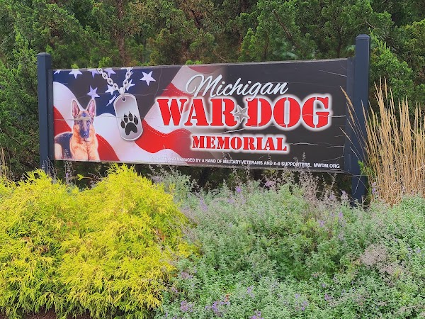 Michigan War Dog Memorial grounds