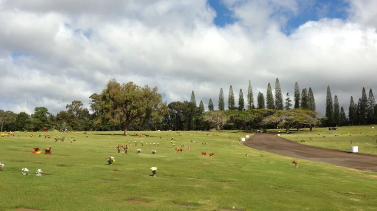 Mililani Memorial Park & Mortuary cemetery grounds and headstones