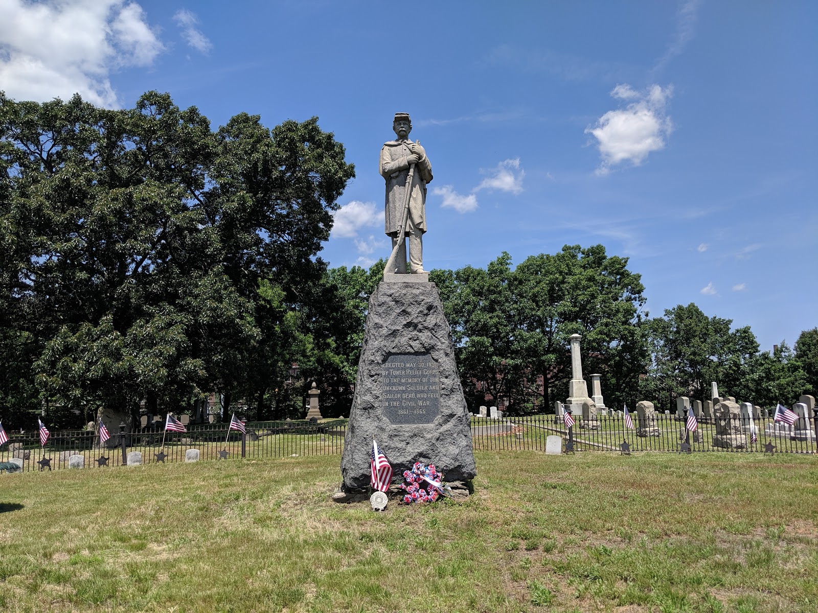 Mineral Spring Cemetery cemetery grounds and headstones
