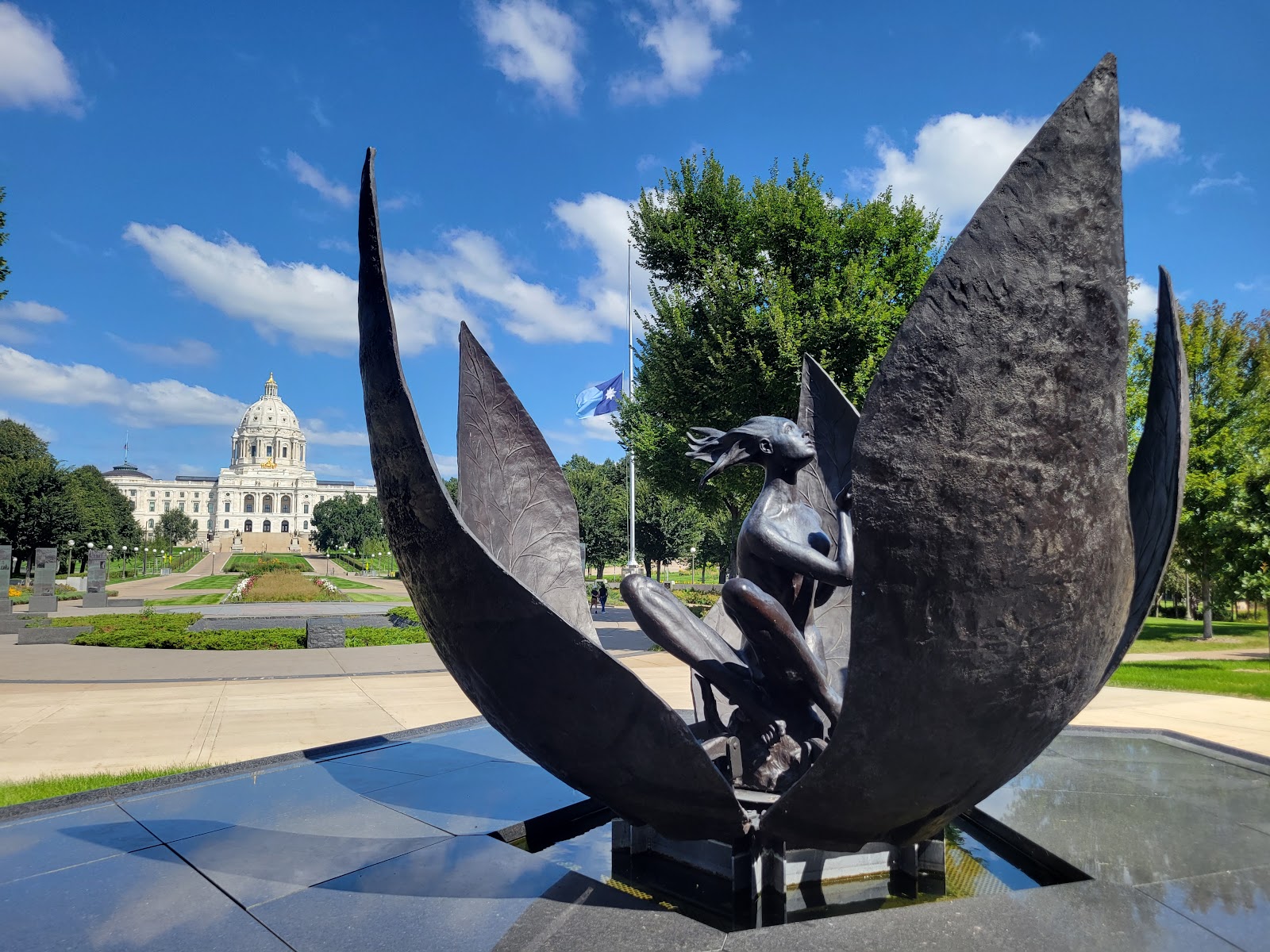 Minnesota Medal of Honor Memorial cemetery grounds and headstones