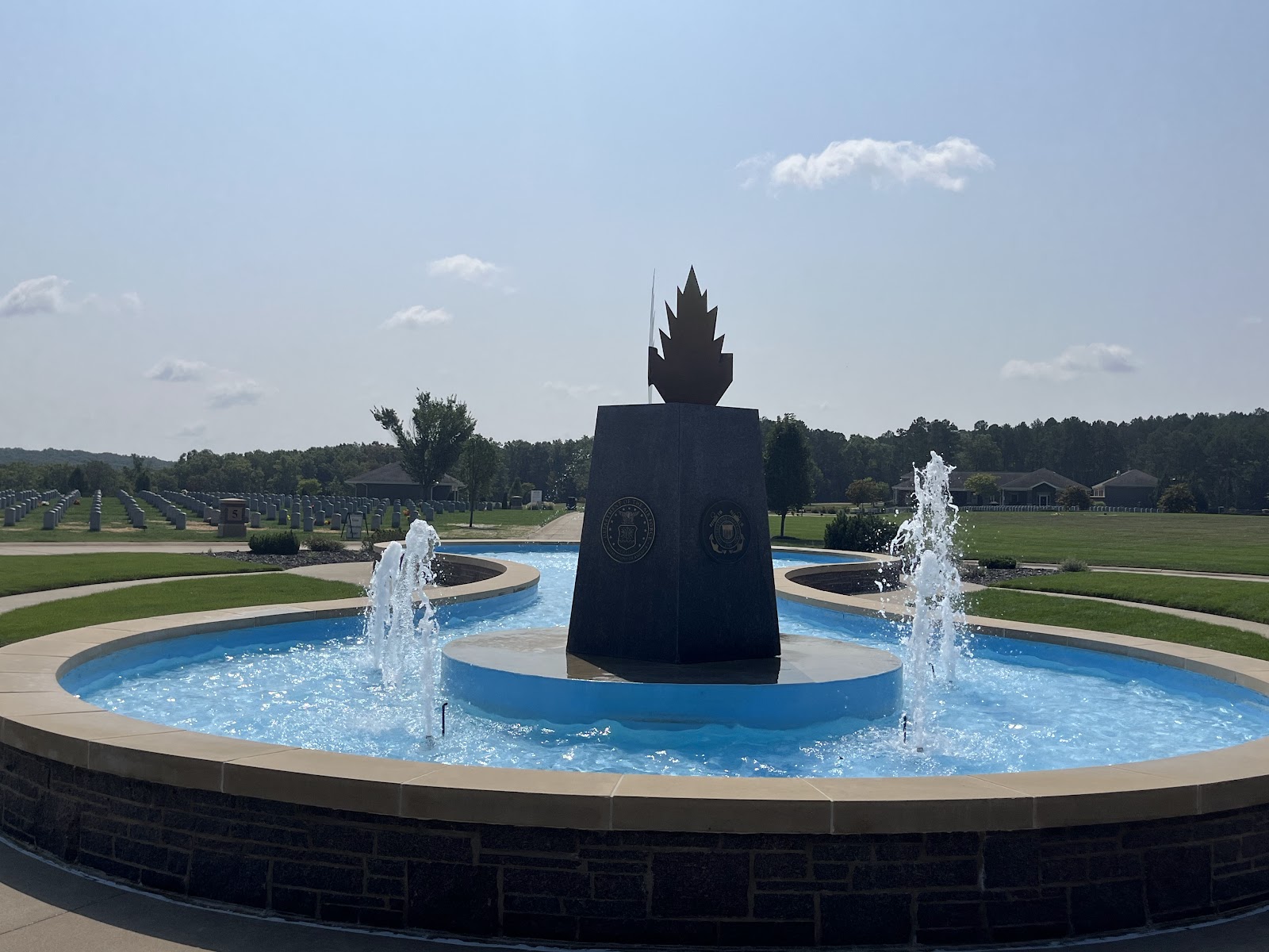 Missouri Veterans Cemetery Fort Leonard Wood cemetery grounds and headstones