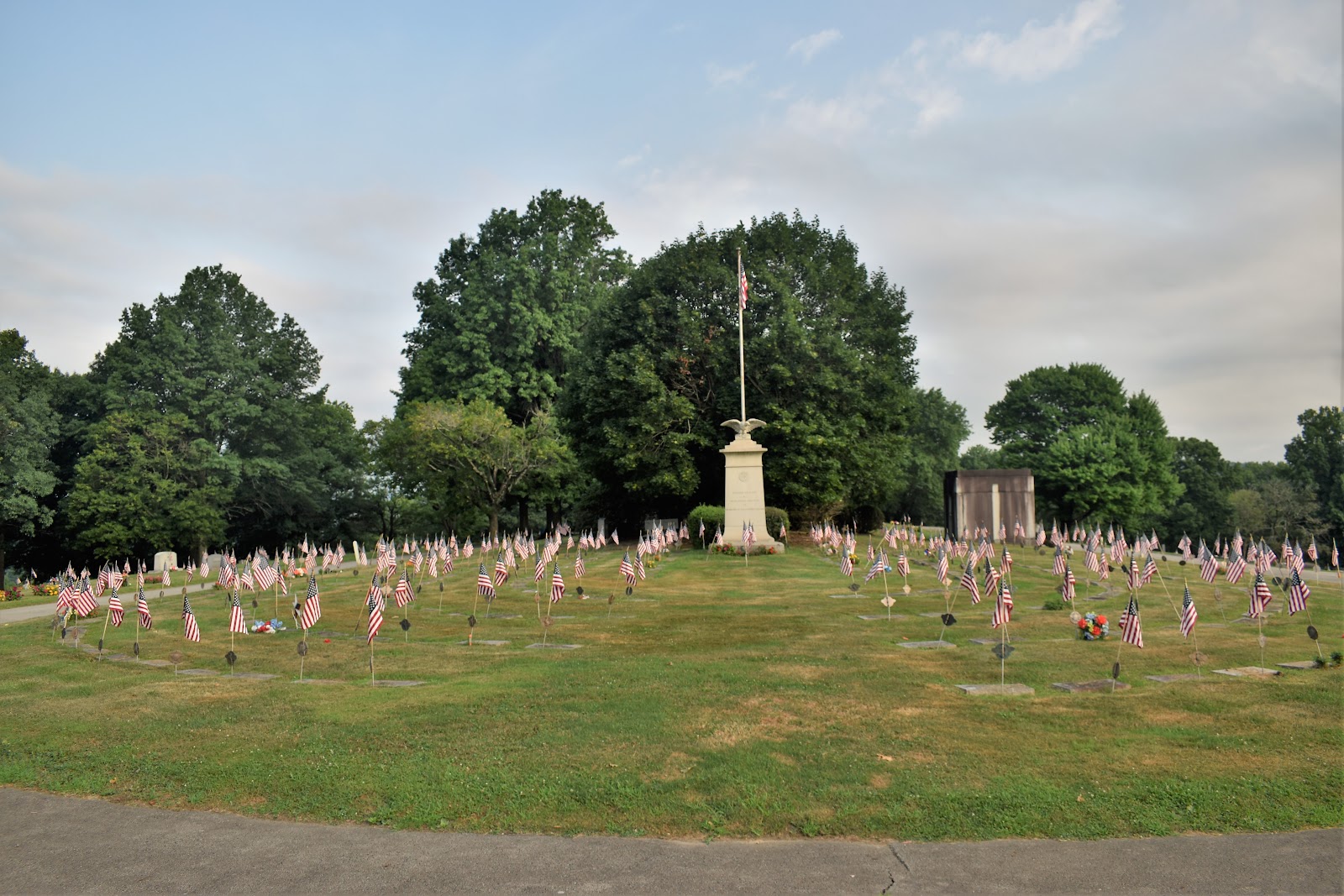 Monongahela Cemetery headstone and grounds