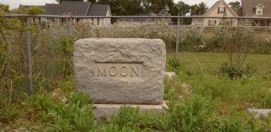 Moon Cemetery headstone and grounds