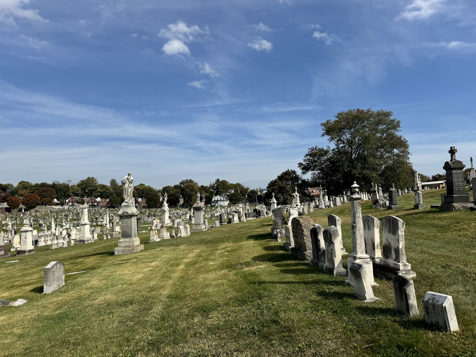 Most Holy Redeemer Cemetery cemetery grounds and headstones