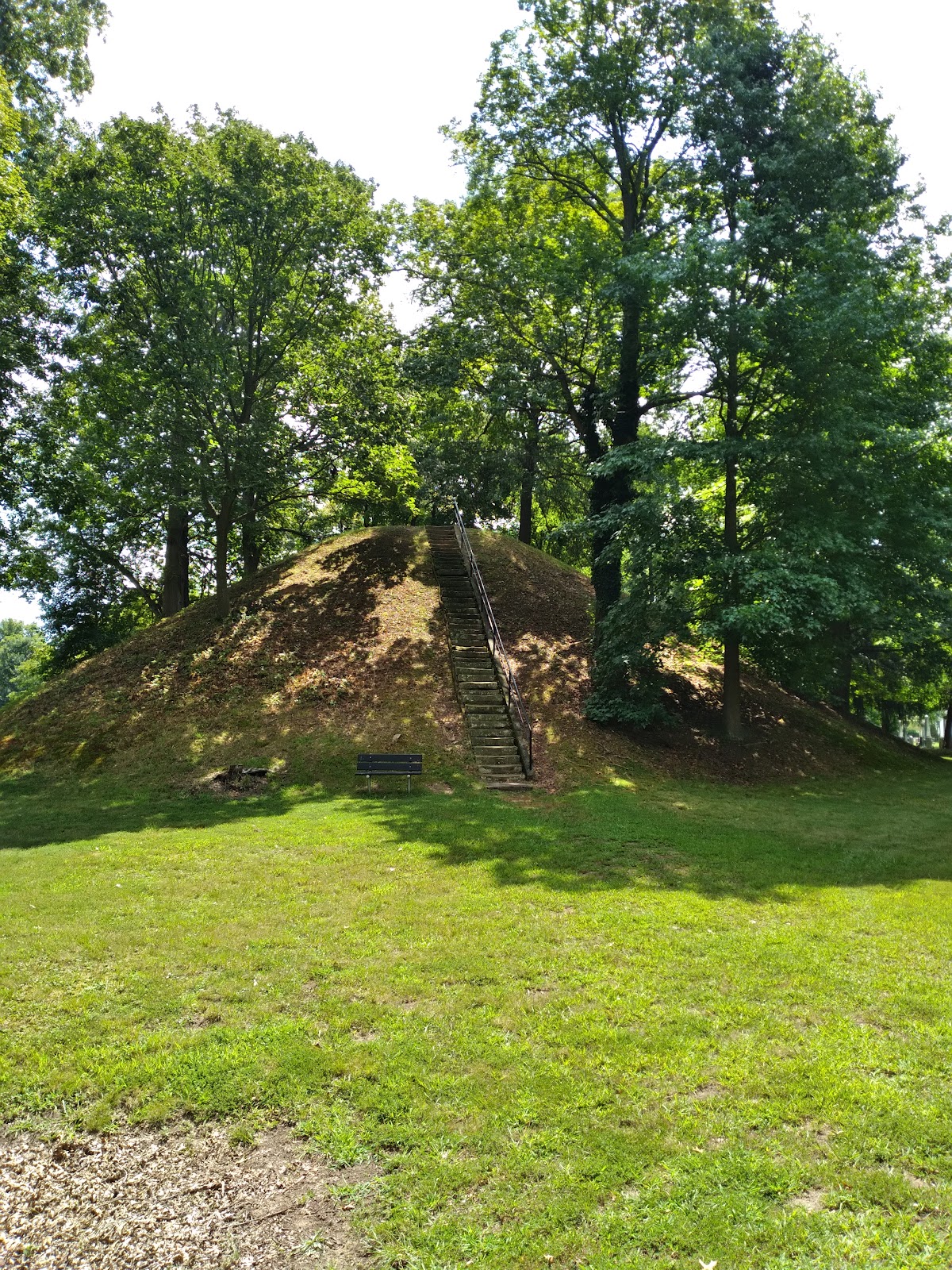 Mound Cemetery headstone and grounds