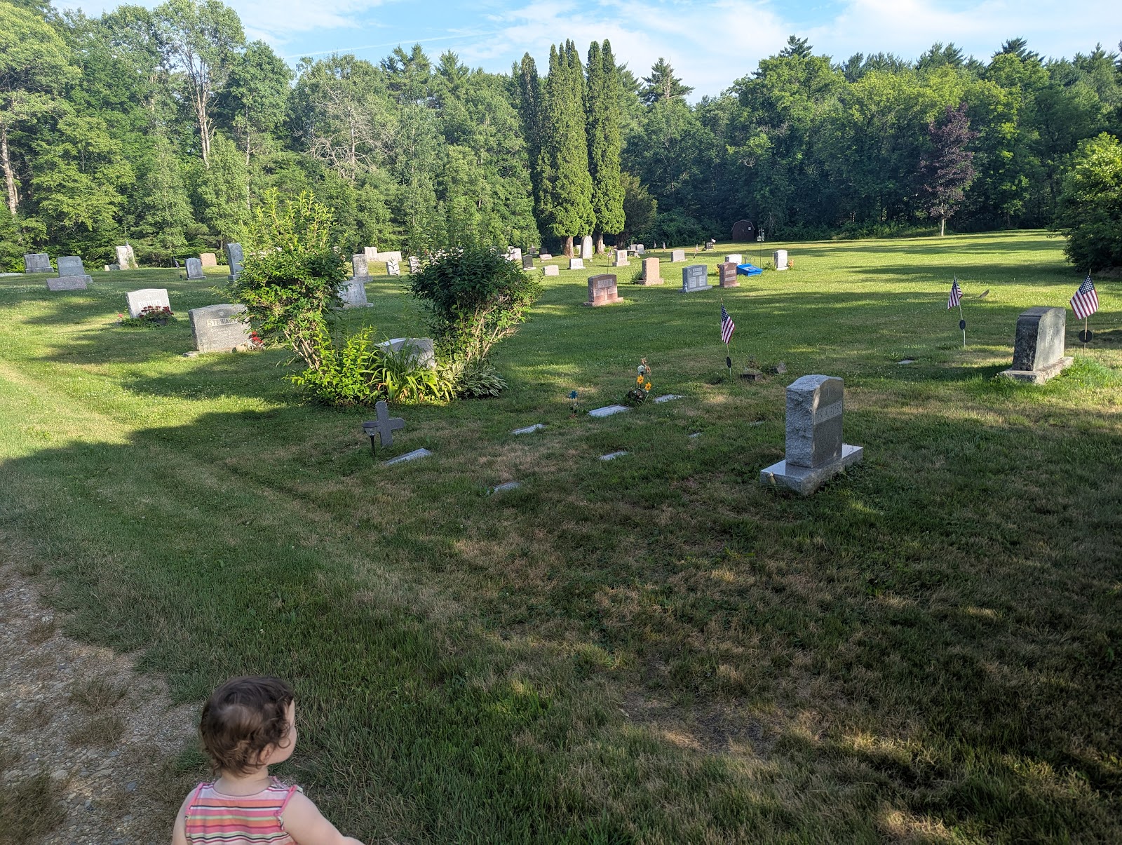 Mount Calvary Cemetery headstone and grounds