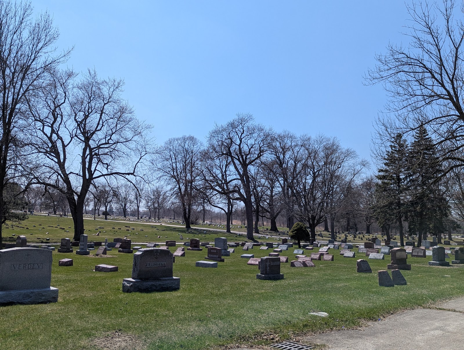 Mount Olivet Cemetery and Mausoleum headstone and grounds