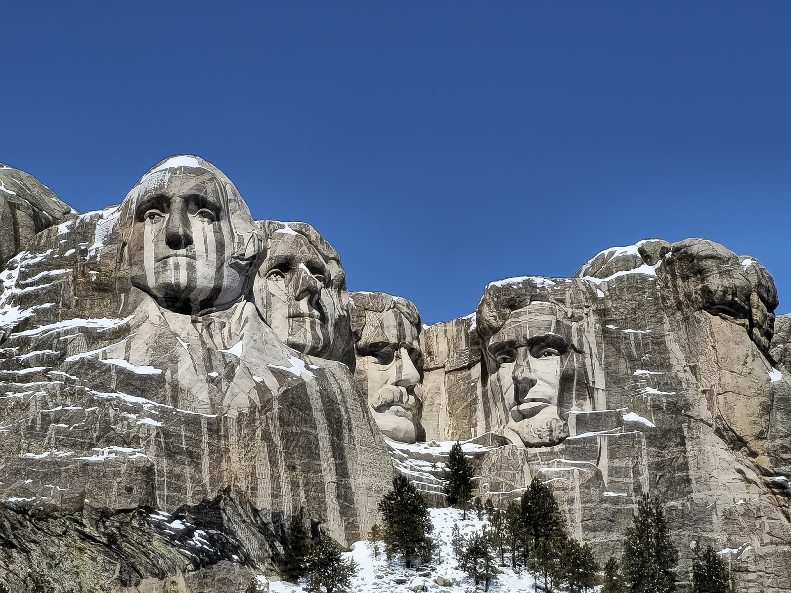 Mount Rushmore National Memorial cemetery grounds and headstones