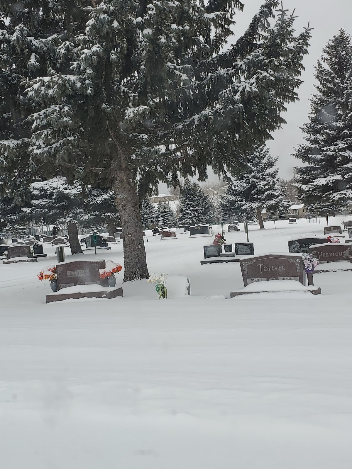 Mountain View - Mount Calvary Cemeteries cemetery grounds and headstones