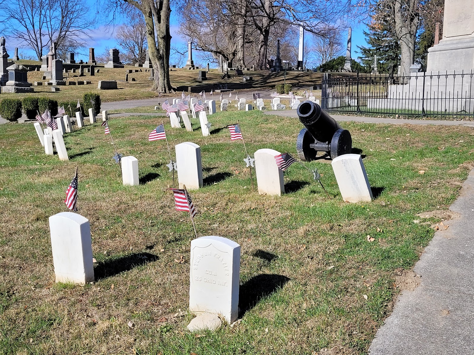 Mt Hope Cemetery cemetery grounds and headstones