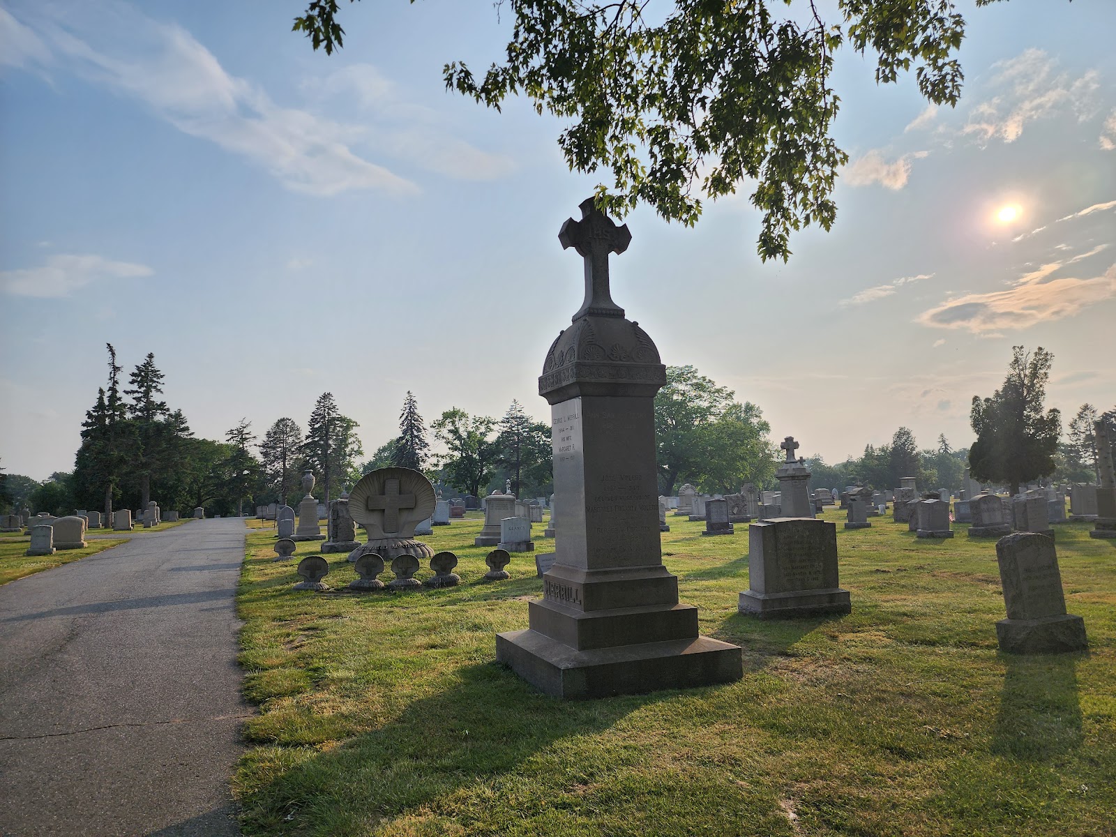 Mt. St. Mary Cemetery cemetery grounds and headstones