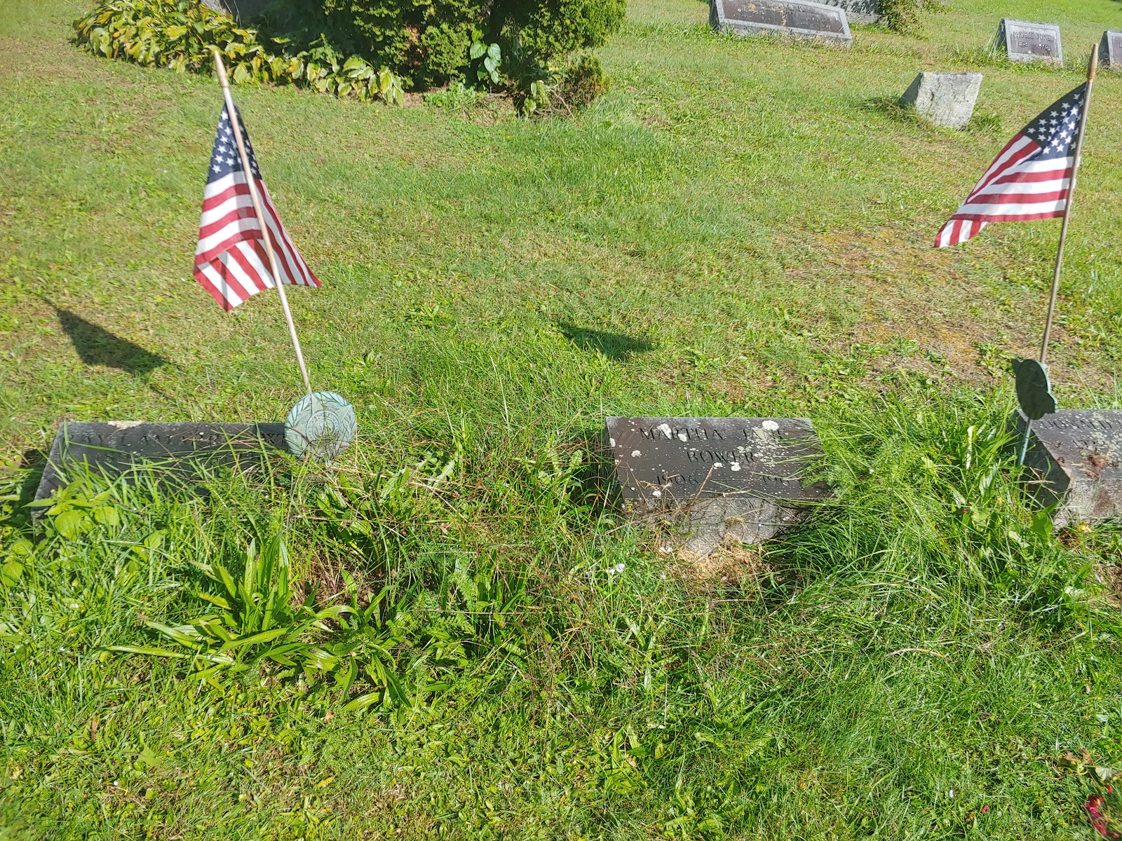 Muncy Cemetery headstone and grounds