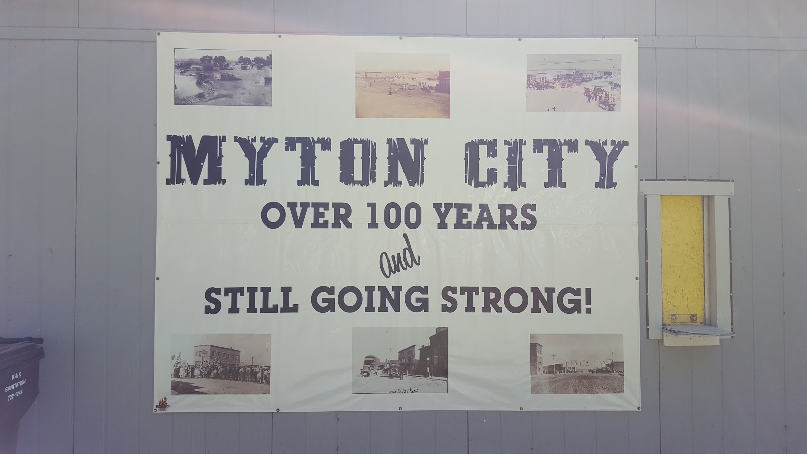 Myton Museum headstone and grounds