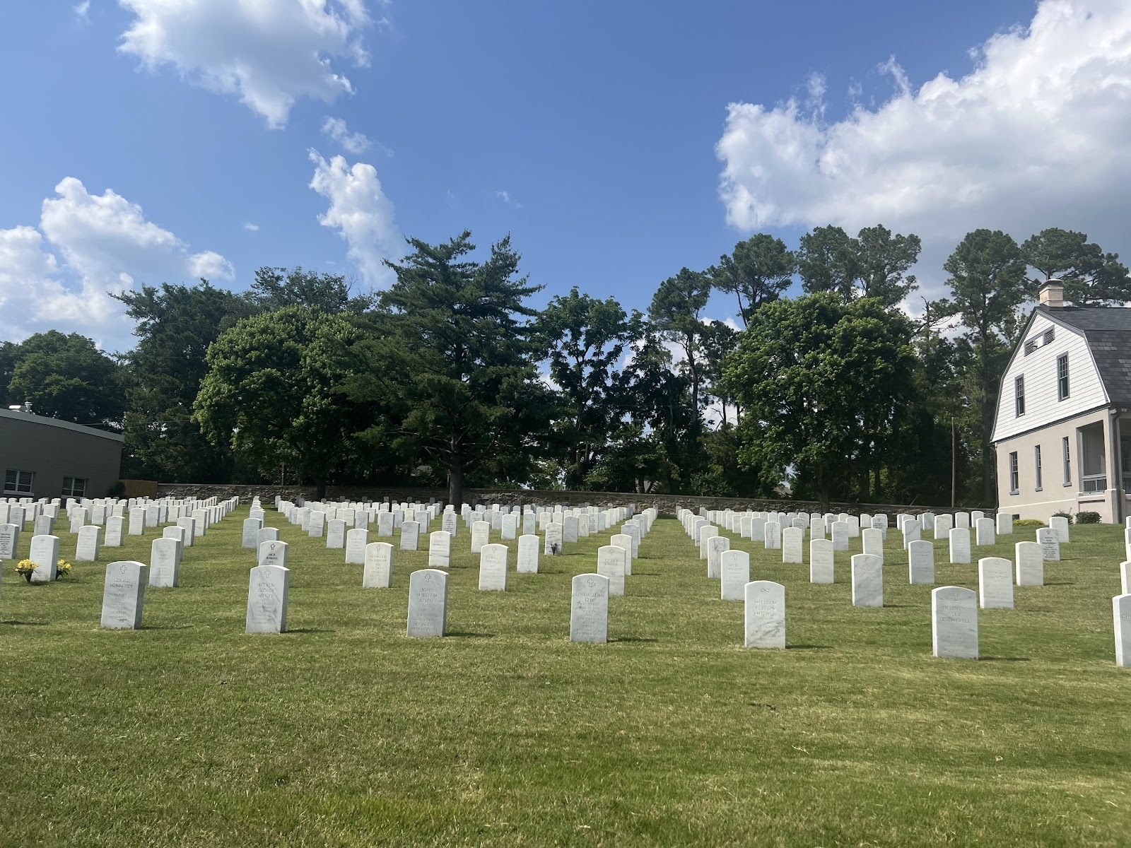 Nashville National Cemetery headstone and grounds