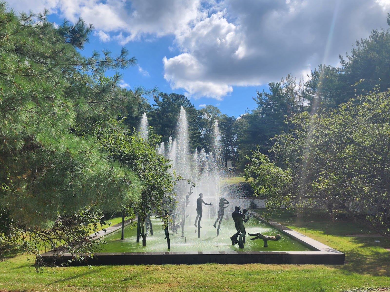 National Memorial Park cemetery grounds and headstones