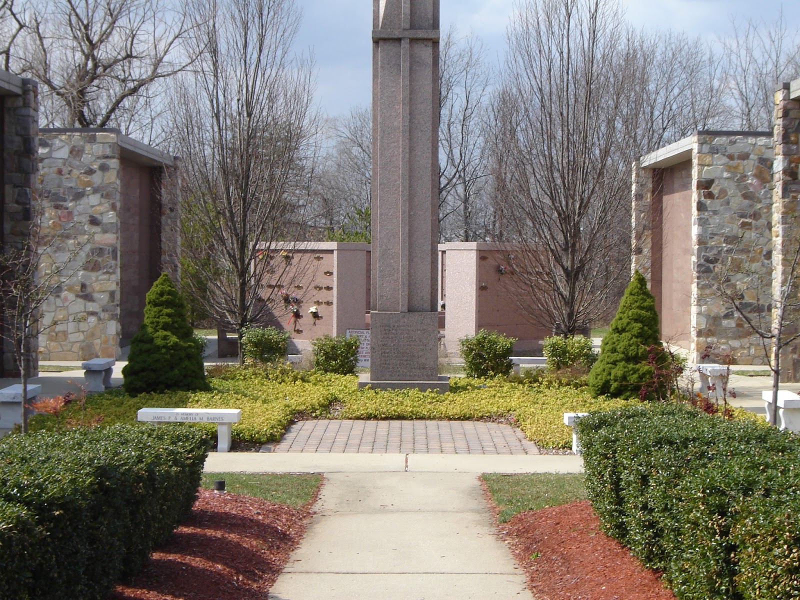 New Saint Mary's Cemetery headstone and grounds