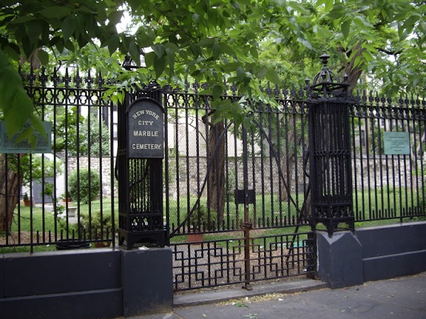 New York City Marble Cemetery grounds
