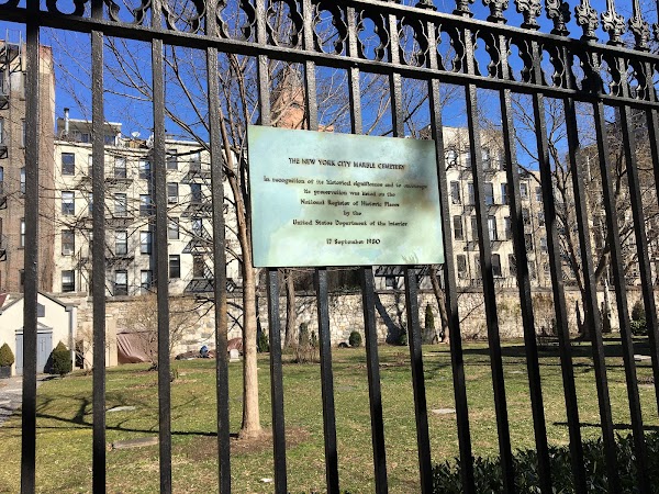 New York City Marble Cemetery grounds