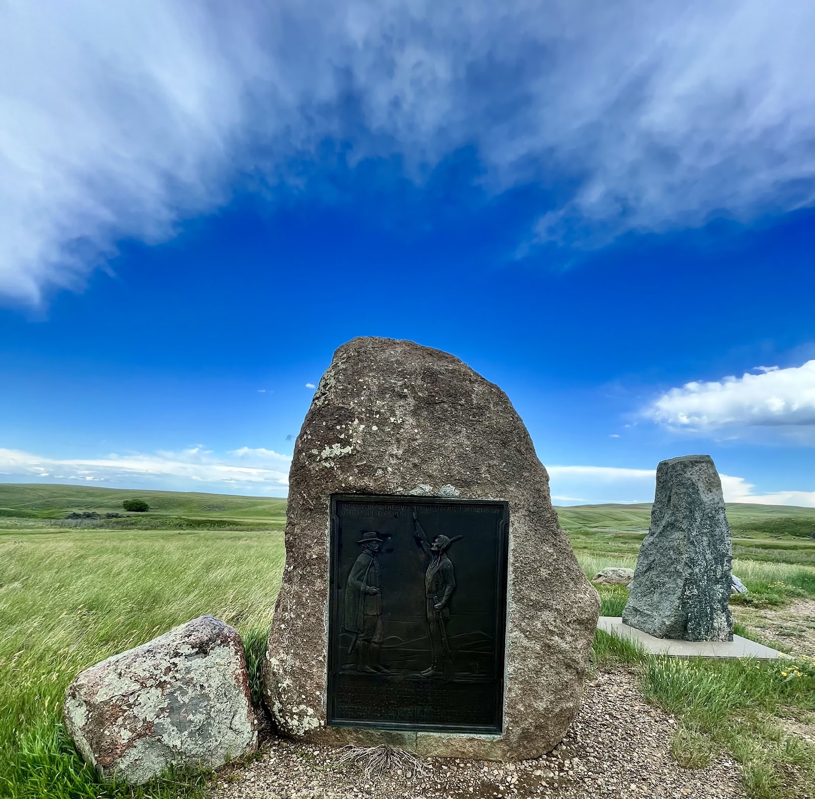 Nez Perce National Historical Park-Montana cemetery grounds and headstones