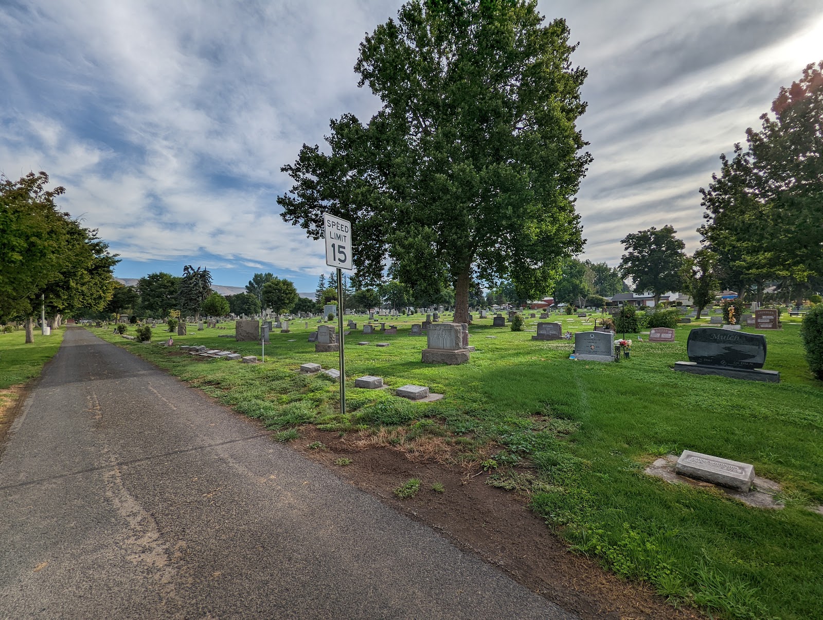 Normal Hill Cemetery cemetery grounds and headstones