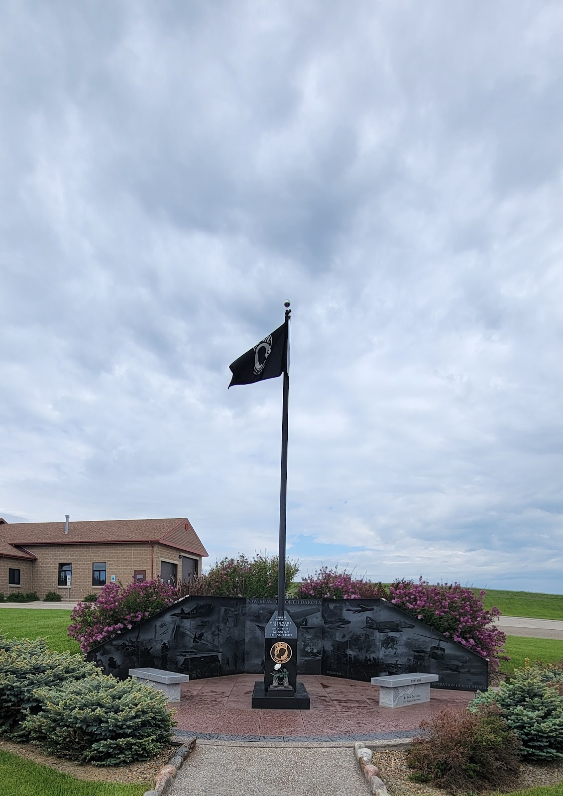 North Dakota Veterans Cemetery headstone and grounds