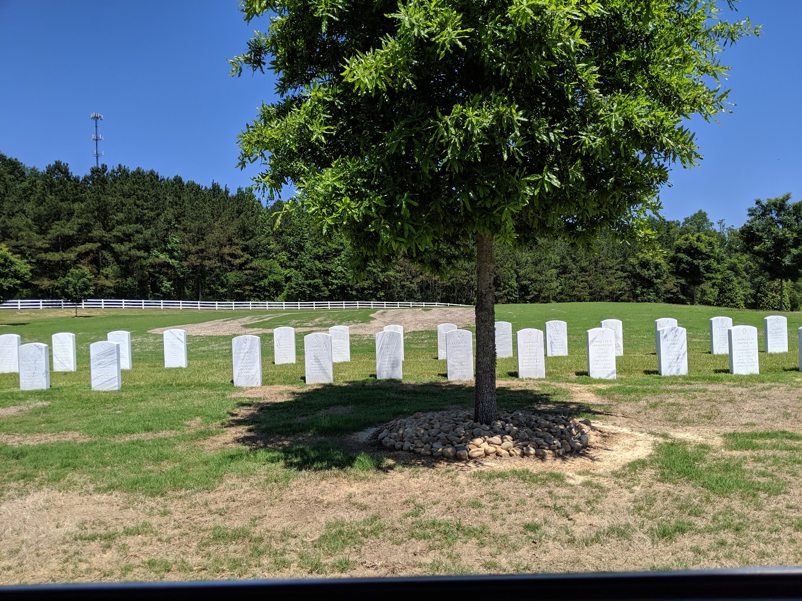 North Mississippi Veterans Memorial Cemetery headstone and grounds