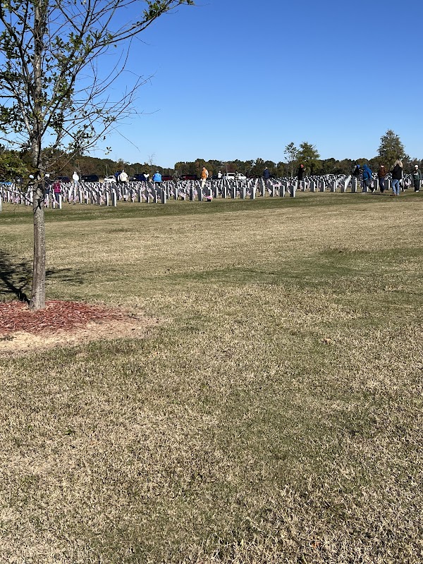 Northeast Louisiana Veterans Cemetery grounds